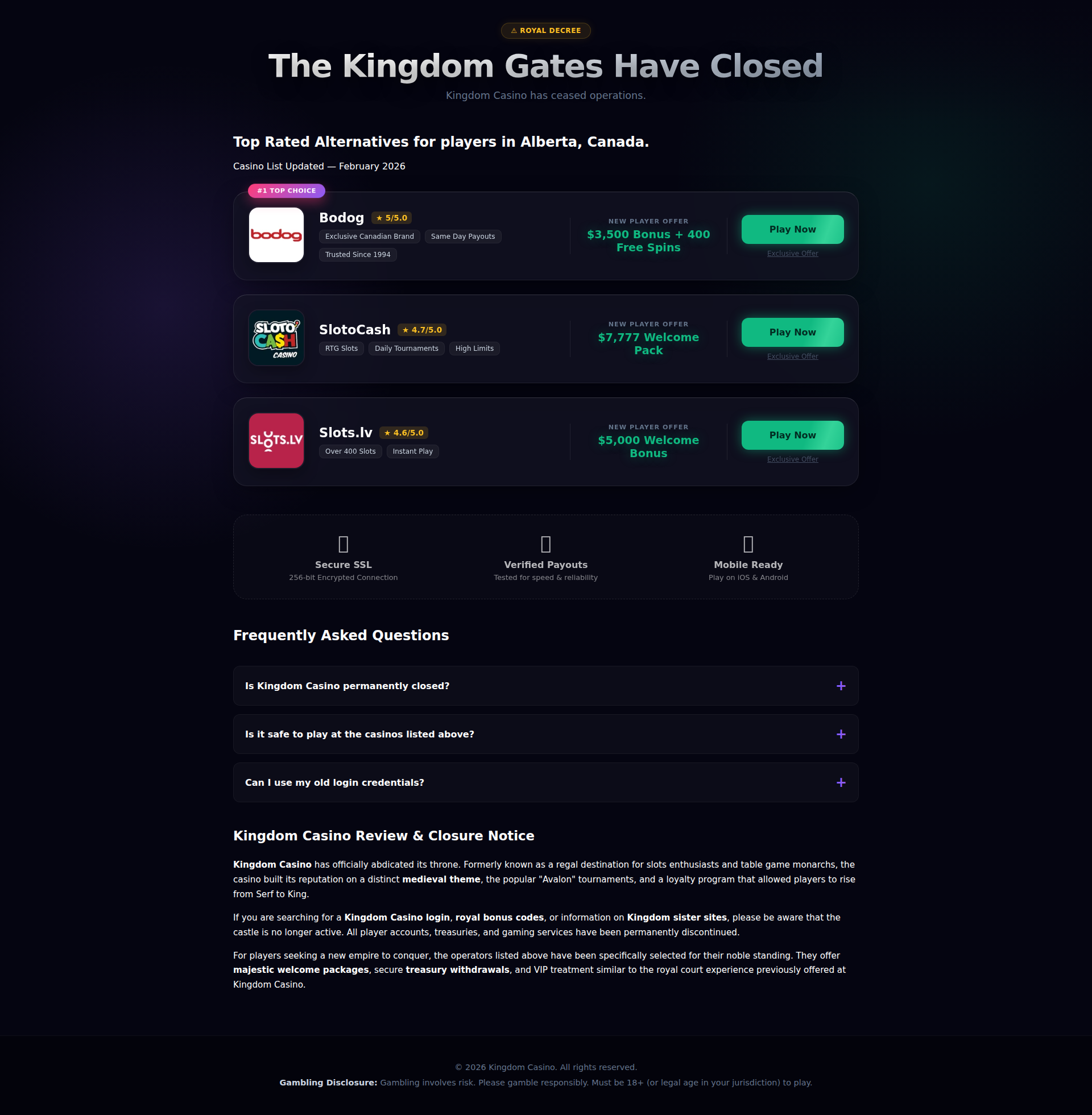 Kingdom Casino mobile